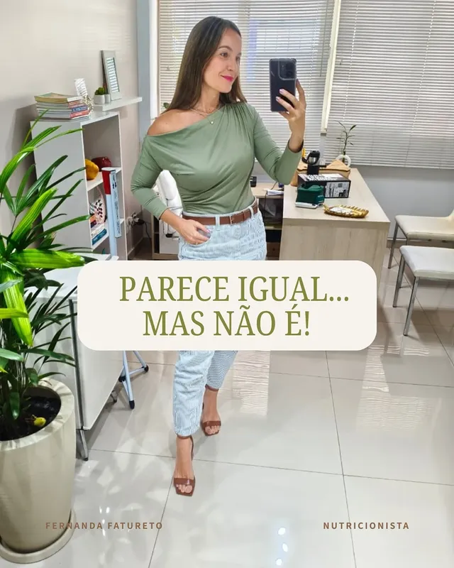 Parece igual, mas não é.